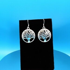 Destinelle Filigree Tree of Life 925 Sterling Silver Earrings Gift Packaged